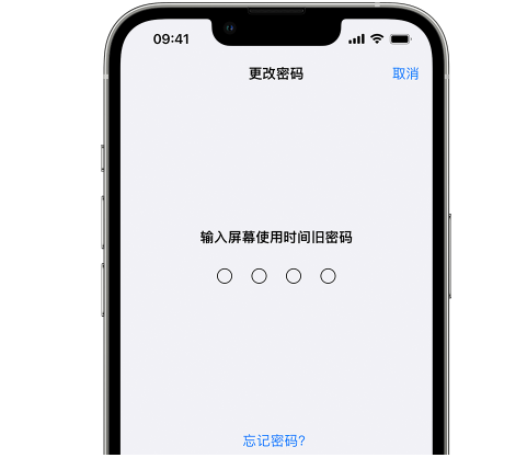 奉化iPhone屏幕维修分享iPhone屏幕使用时间密码忘记了怎么办 