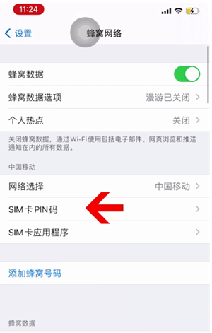 奉化苹果14维修网分享如何给iPhone14的SIM卡设置密码 