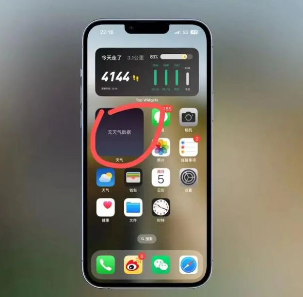 奉化苹果手机维修分享:iOS16主屏幕天气小组件无法正常工作怎么办？ 