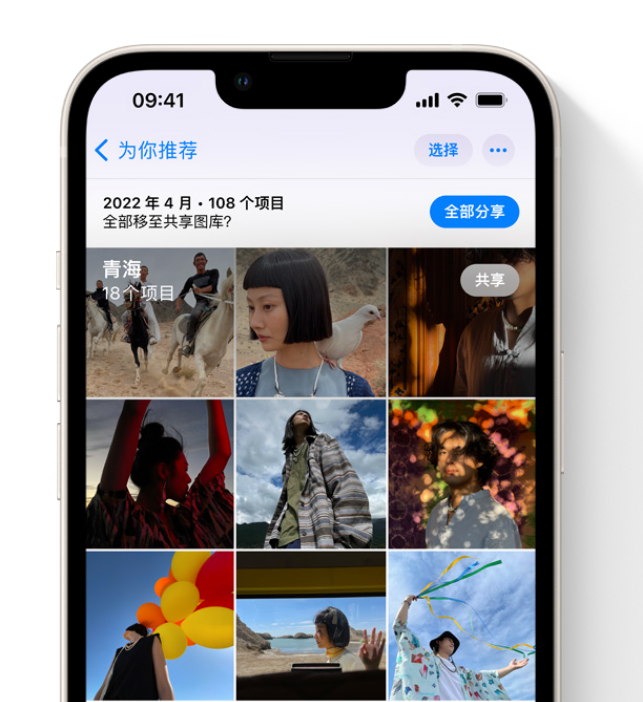 奉化苹果维修网点分享在 iPhone 上使用共享图库 