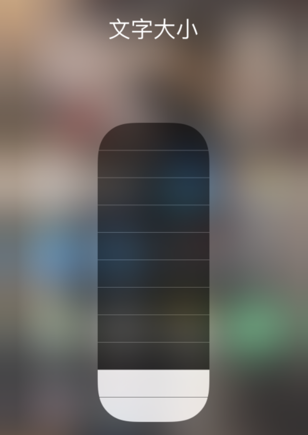 奉化苹果手机维修分享小技巧：在 iPhone 控制中心快速调节字体大小 